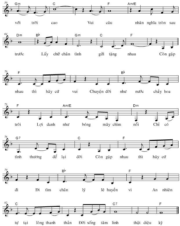 Sheet nhạc Còn Gặp Nhau 3